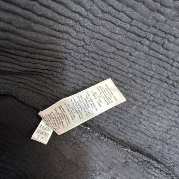 Chicos Women’s Open Front Jacket Size 1 Velvet Burnout Black Beige Floral Casual - Picture 5 of 8